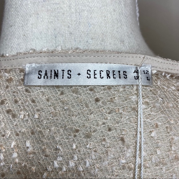 NEW Saints + Secrets Lilia Textured Wrap Dress - Picture 6 of 9